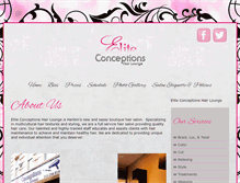 Tablet Screenshot of eliteconceptionshl.com